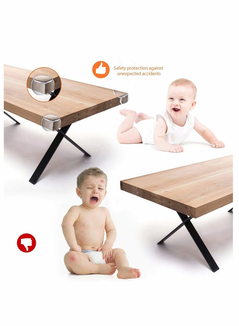 Y&D Corner Guard Protector, ClearTable Furniture Protectors Guards Advanced Custom Made Adhesive Tape for Kids Friendly Square Table Kid Baby Child, 24Pack  - Image 2