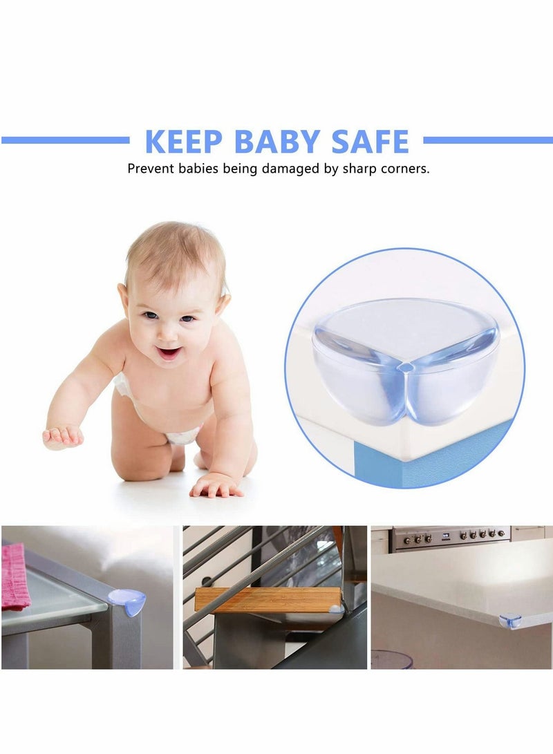 Y&D Corner Guard Protector, ClearTable Furniture Protectors Guards Advanced Custom Made Adhesive Tape for Kids Friendly Square Table Kid Baby Child, 24Pack  - Image 4