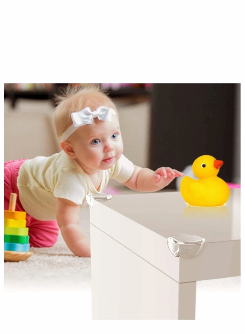 Y&D Corner Guard Protector, ClearTable Furniture Protectors Guards Advanced Custom Made Adhesive Tape for Kids Friendly Square Table Kid Baby Child, 24Pack  - Image 3