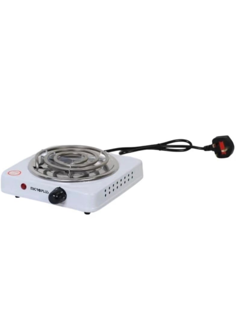 Microplus Micro Plus Single Burner Electric Hot Plate 1200 Watts, White - Image 2