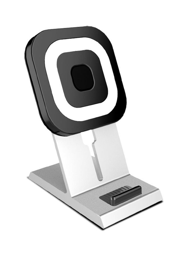 NIBEMINENT Qi Standard Wireless Phone Charger Silver/Black - Image 1