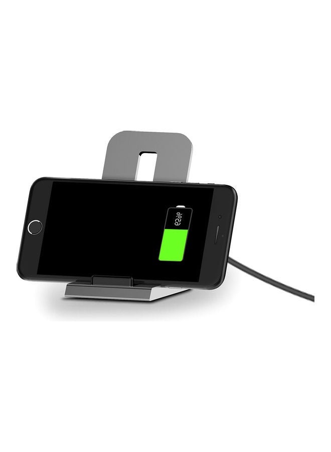 NIBEMINENT Qi Standard Wireless Phone Charger Silver/Black - Image 3