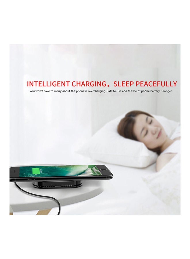 NIBEMINENT Qi Standard Wireless Phone Charger Silver/Black - Image 2