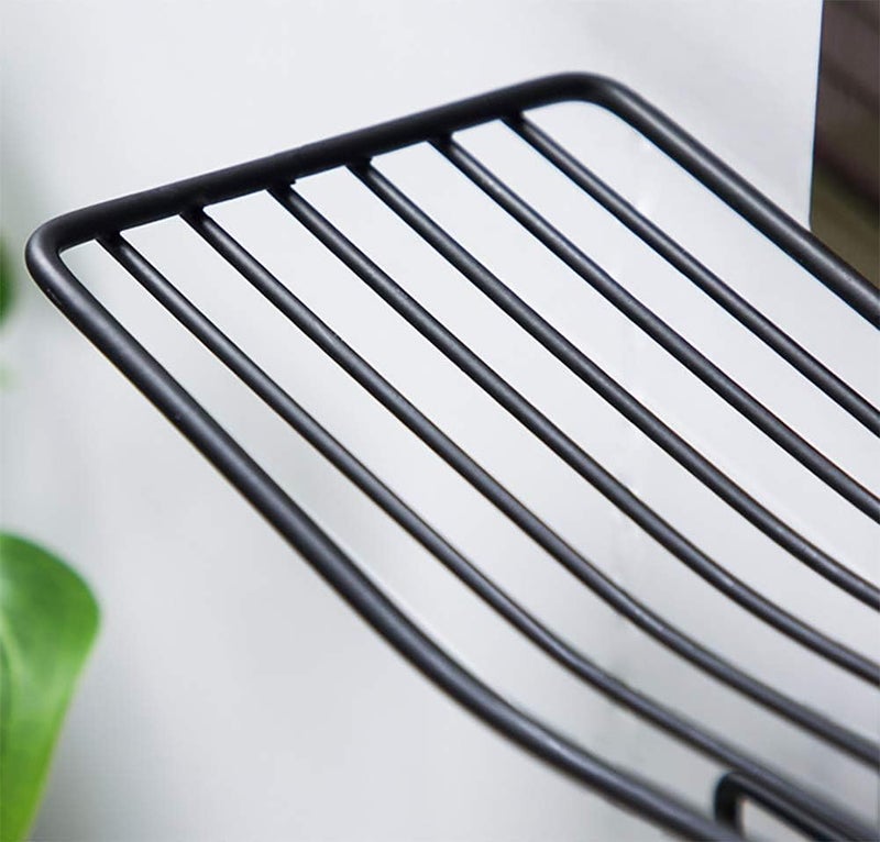 PRISO حامل ورق تواليت متعدد الوظائف مثبت على الحائط مع حامل موبايل وحامل صابون، كوب شفط قوي، حامل مناديل. - Image 5