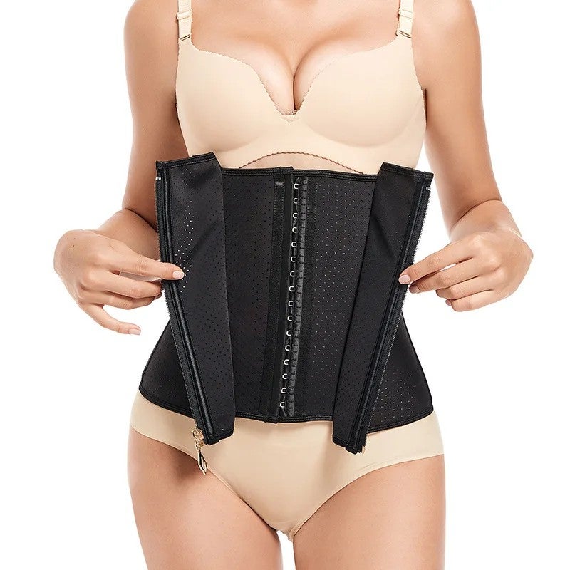 Bluejw Women's Colombian Hourglass Body Shaper Latex Waist Trainer Corset Girdle with Hooks & Zipper - Slimming Waist Trimmers Belt - Image 1