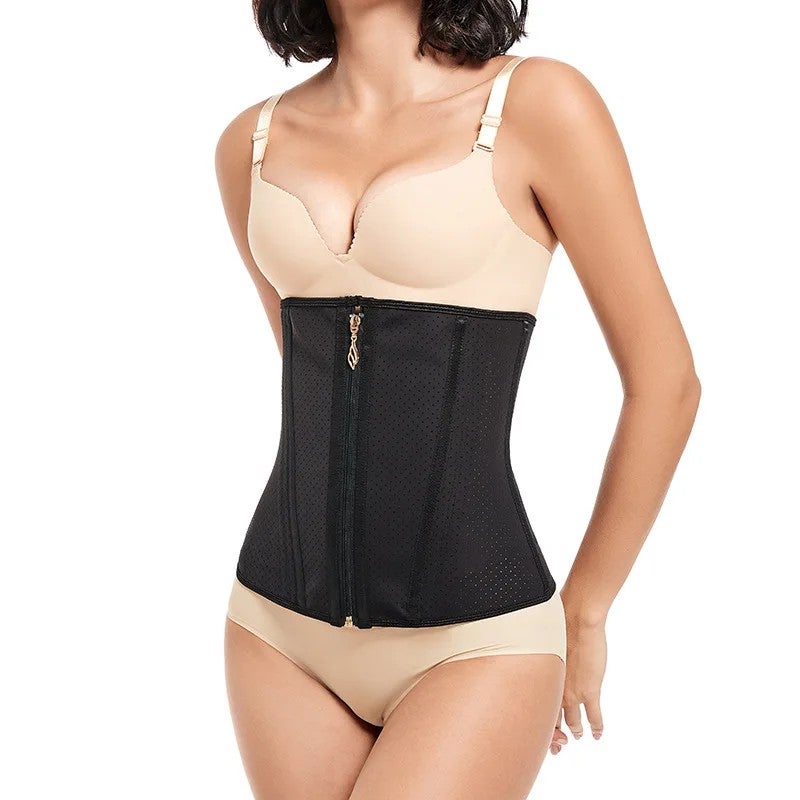 Bluejw Women's Colombian Hourglass Body Shaper Latex Waist Trainer Corset Girdle with Hooks & Zipper - Slimming Waist Trimmers Belt - Image 3