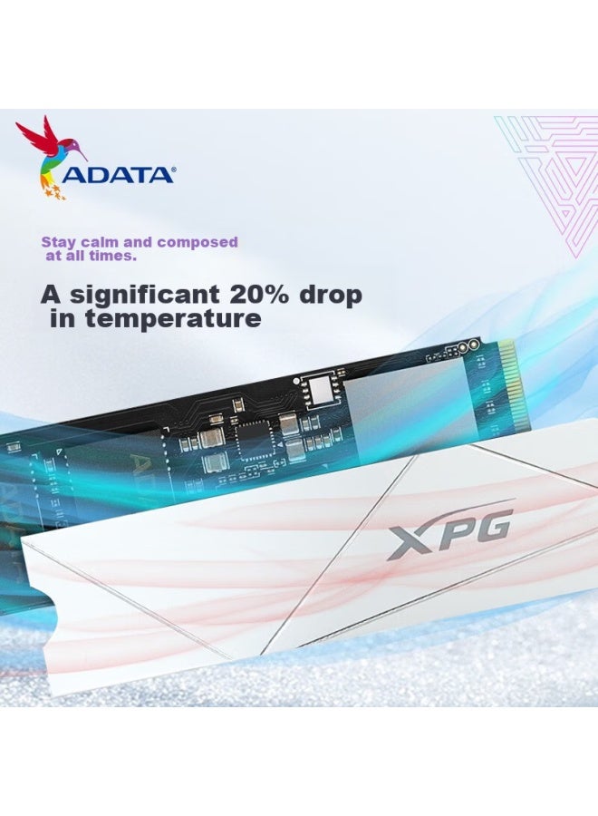 Adata 2tb Ssd M.2 Interface Pcie 4.0 Xpg Yilong S70blade-w White, Compatible With Ps5 Deepseek Hardware - Image 3