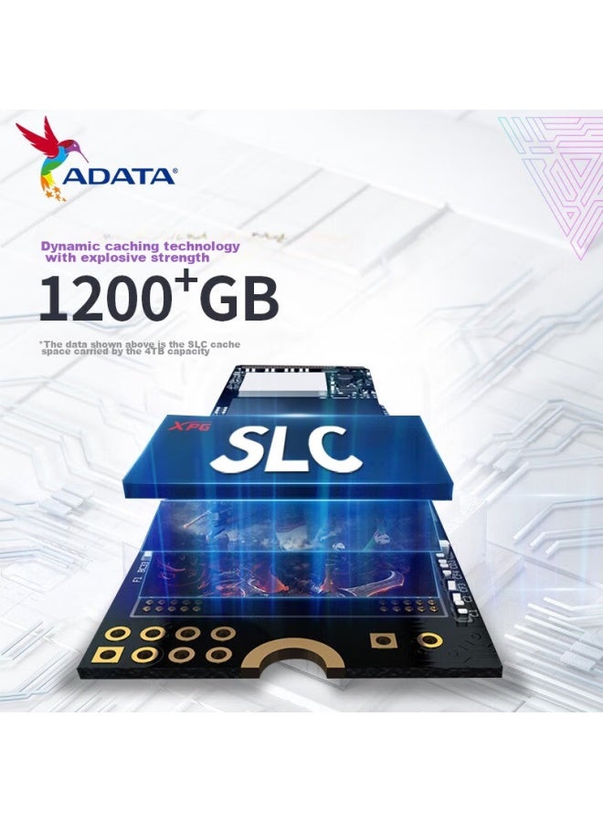 Adata 2tb Ssd M.2 Interface Pcie 4.0 Xpg Yilong S70blade-w White, Compatible With Ps5 Deepseek Hardware - Image 2