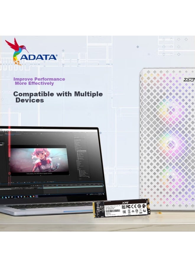 Adata 2tb Ssd M.2 Interface Pcie 4.0 Xpg Yilong S70blade-w White, Compatible With Ps5 Deepseek Hardware - Image 4