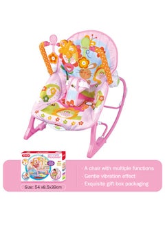tiibaby 3-in-1 Vibrating And Hanging Toys Baby Bouncer Seat  Infant to With Music Toddler Rocker 0-30 Months  - Image 2