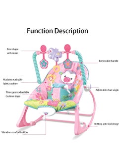 tiibaby 3-in-1 Vibrating And Hanging Toys Baby Bouncer Seat  Infant to With Music Toddler Rocker 0-30 Months  - Image 3