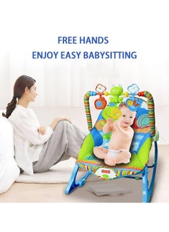 tiibaby 3-in-1 Vibrating And Hanging Toys Baby Bouncer Seat  Infant to With Music Toddler Rocker 0-30 Months  - Image 5
