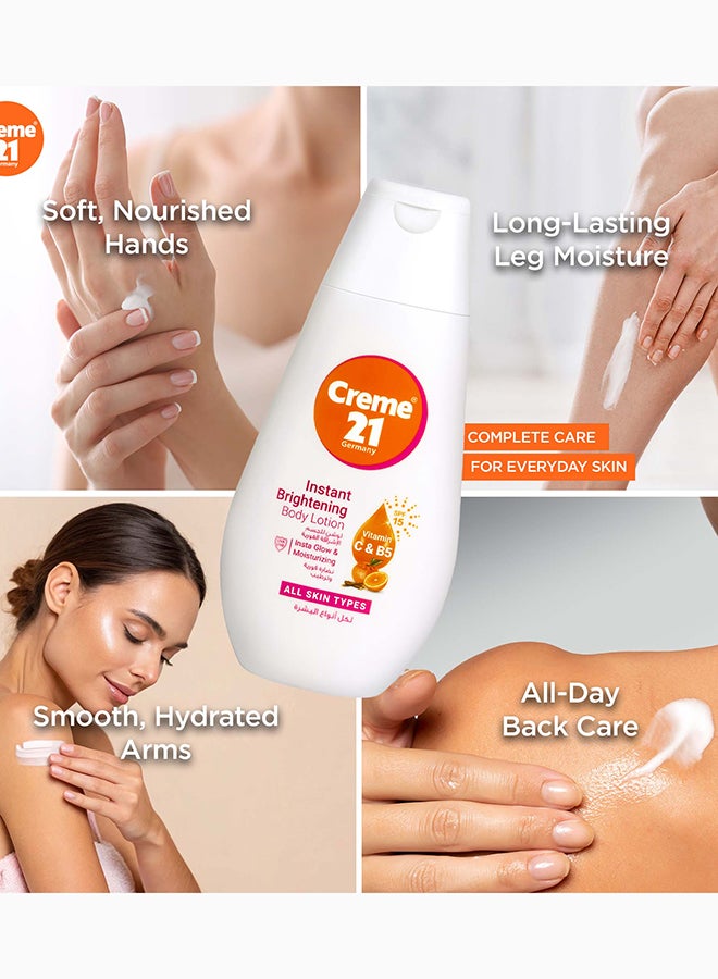 Creme 21 Instant Brightening Body Lotion | Soft Moisturisation with Vitamin C & Pro-B5 | Instant Glow from Day 1 | Even-Toned Skin & SPF 15 Daily Protection | Non-Sticky | Born in Germany - Image 5