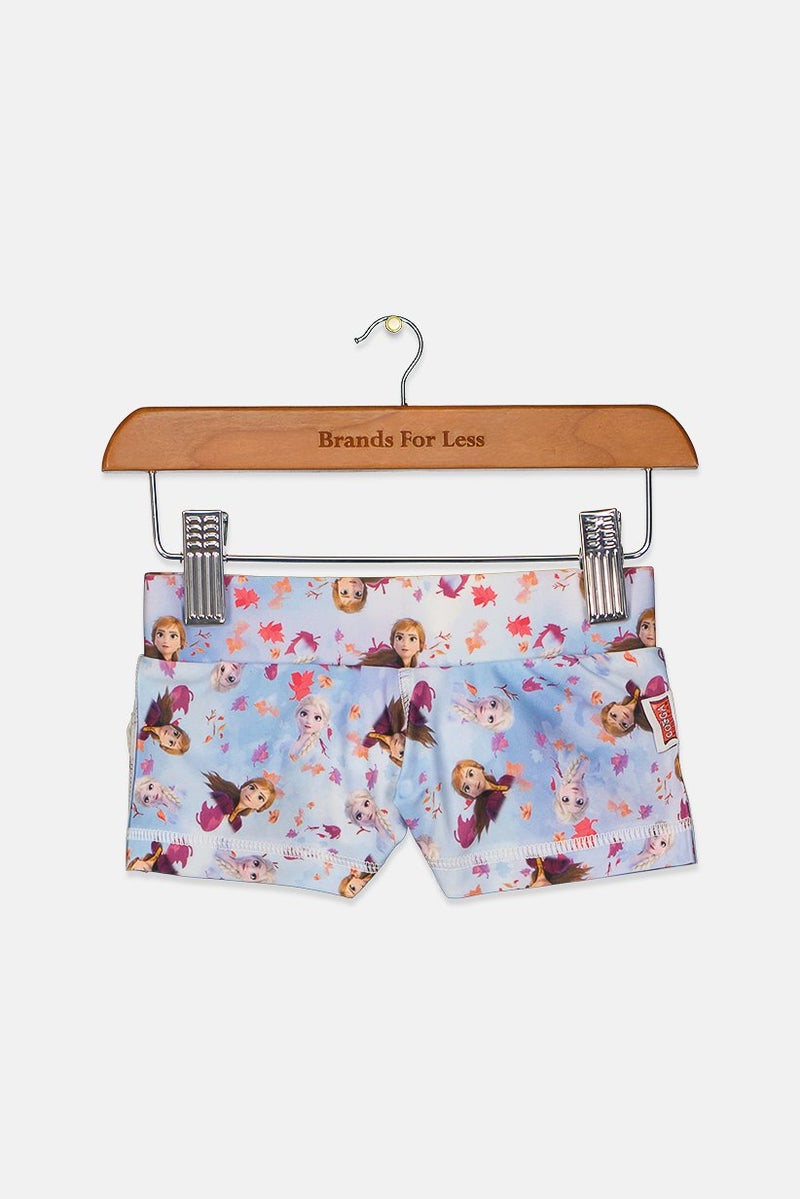 COEGA SUNWEAR Toddler Girls Frozen Swimwear Short, Purple Combo  - Image 1