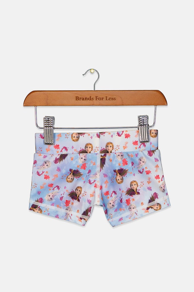COEGA SUNWEAR Toddler Girls Frozen Swimwear Short, Purple Combo  - Image 2