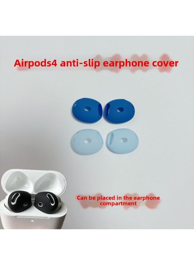Generic - Suitable For Airpods 4 Ultra-thin Ear Cap Apple Bluetooth Headset Non-slip Earphone Cover 4 Generation Earmuffs Can Be Warehouse-Color:Dark Blue-Applicable Models:AirPods4 - Image 1