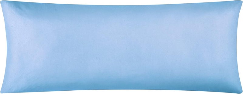 EVOLIVE Ultra Soft Microfiber Body Pillow Cover/Pillowcases 21"x54" with Hidden Zipper Closure (21"x54" Body Pillow Cover, Light Blue) - Image 1