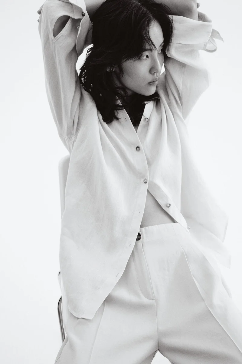 H&M Wide ankle-length trousers