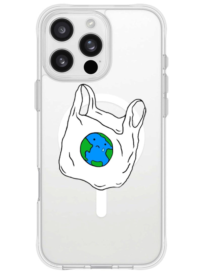 Theodor iPhone 16 Pro Max Magsafe Magnetic Case for iPhone Compatible with Wireless Charging, Shockproof Phone Bumper Cover - No Plastic - Image 1