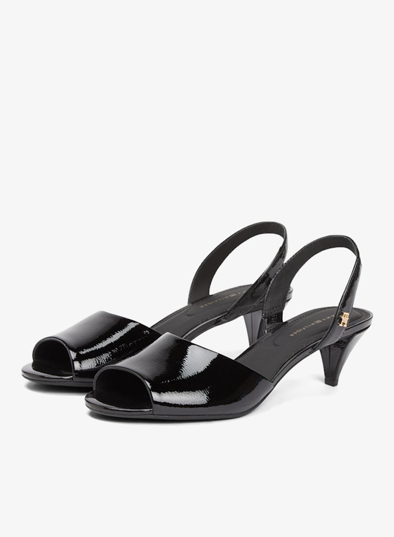 TOMMY HILFIGER Casual Patent Mid Sandals - Image 4