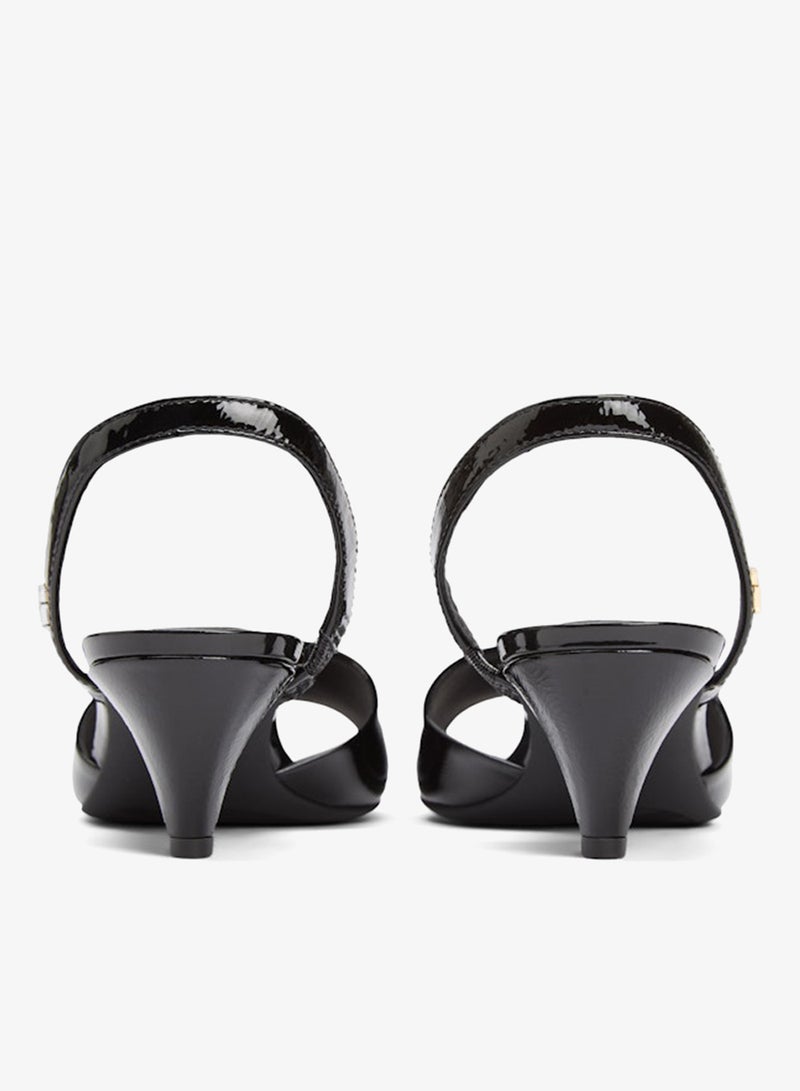 TOMMY HILFIGER Casual Patent Mid Sandals - Image 5