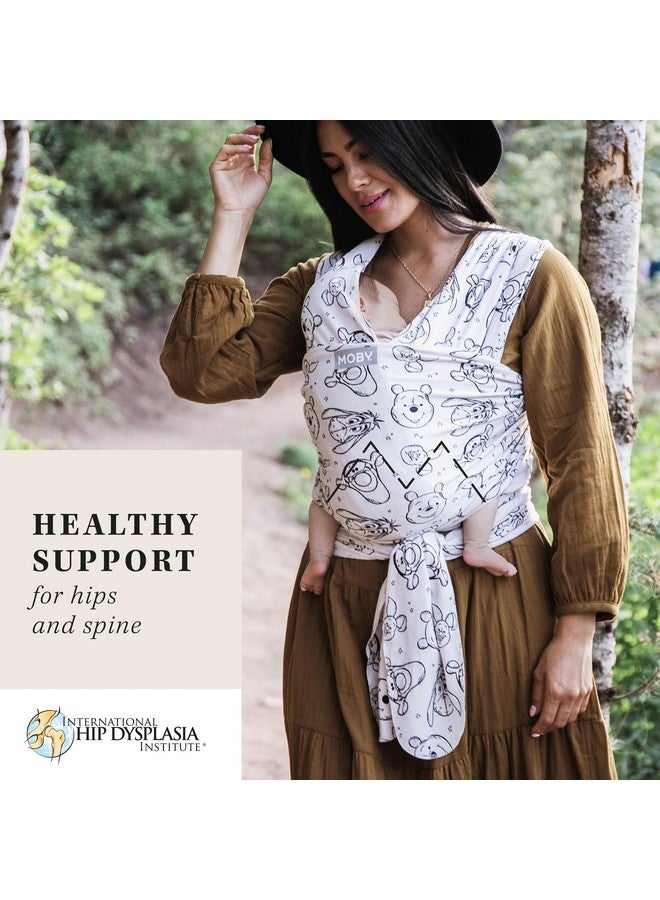 Moby Baby Wrap Carrier Featherknit for Newborns to Toddlers (8-33lbs), Infant Sling Carrier, Lightweight & Hands Free Design, Adjustable for All Body Types (Disney's Winnie The Pooh & Pals) - Image 2