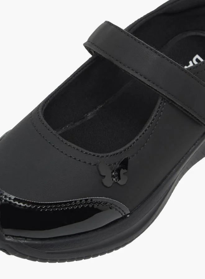 Dash BLACK Girls Hook & Loop Mary Jane School Shoes for Women | Best Price UAE