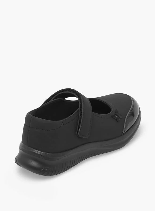Dash BLACK Girls Hook & Loop Mary Jane School Shoes for Women | Best Price UAE