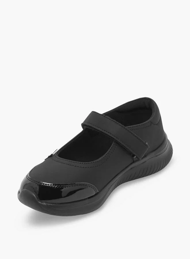 Dash BLACK Girls Hook & Loop Mary Jane School Shoes for Women | Best Price UAE