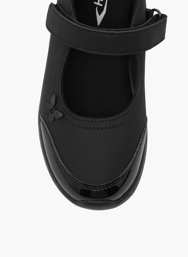 Dash BLACK Girls Hook & Loop Mary Jane School Shoes for Women | Best Price UAE