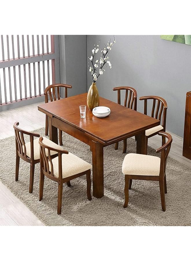 إيروريكس أغطية مقاعد كراسي الطعام مجموعة من 4 أغطية كراسي غرفة الطعام وأغطية مقاعد كراسي المطبخ وأغطية وسائد الكراسي وأغطية حماية الكراسي المطاطية باللون الرمادي الفاتح - Image 2