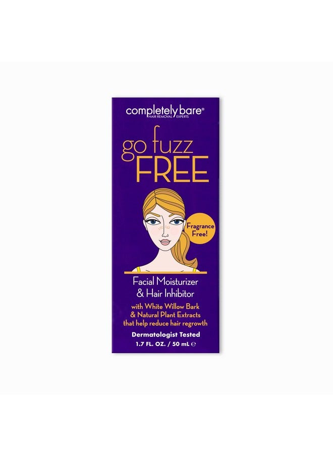 Completely Bare Ompletely Bare Go Fuzz Free Face Moisturizer & Hair Inhibitor Antiaging Extracts & Hair Minimizers  - Image 3