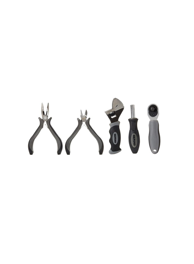 Oxford Oxford OX770 Bike Tool Kit Pro - Repair Your Motorbike, Motorcycle or Scooter On The Move, Black - Image 1