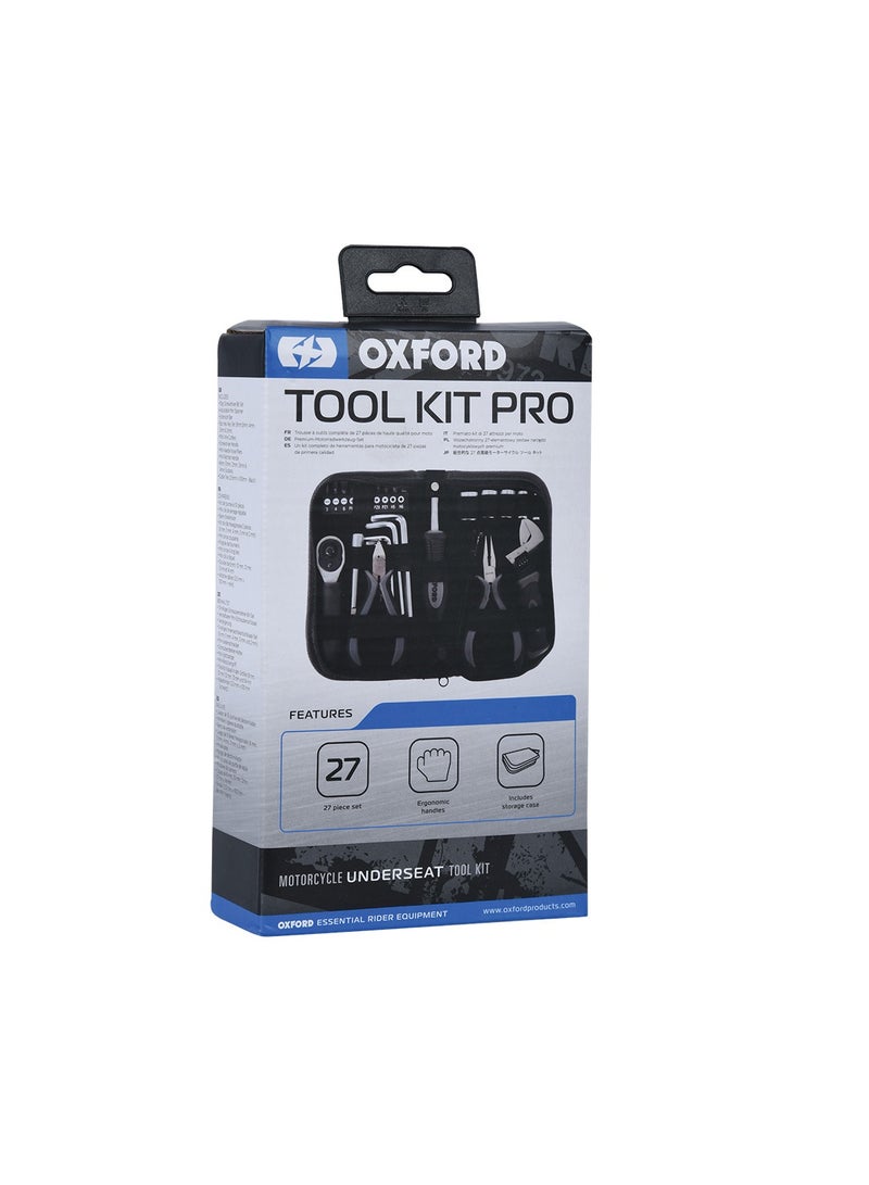 Oxford Oxford OX770 Bike Tool Kit Pro - Repair Your Motorbike, Motorcycle or Scooter On The Move, Black - Image 5
