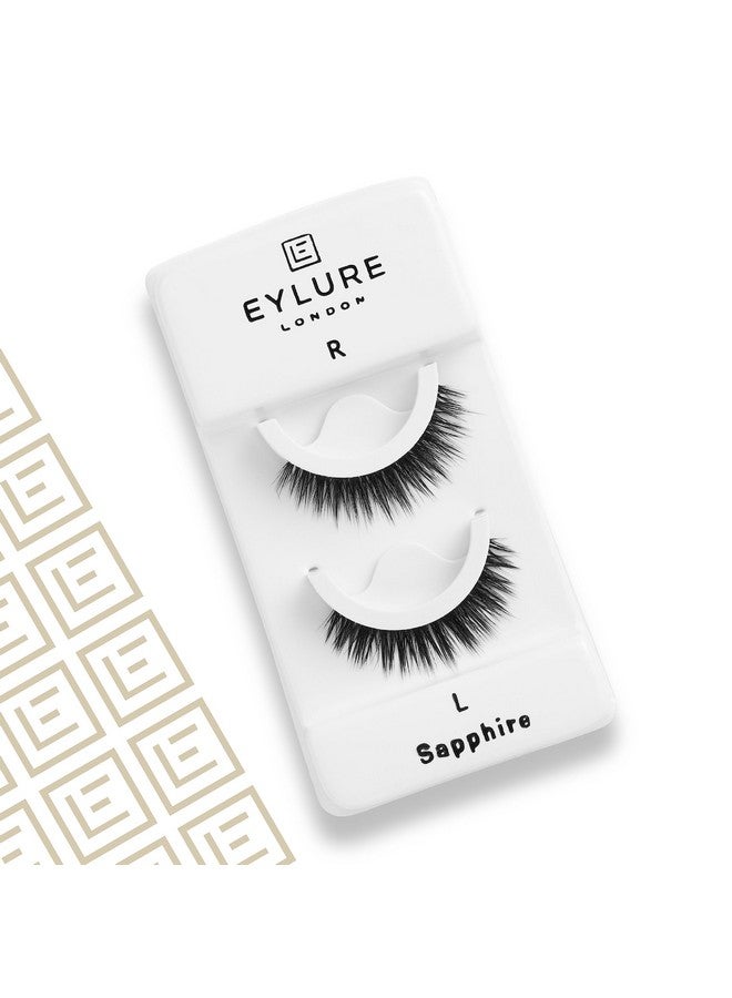 آي لور رموش صناعية مسبقة اللصق، من فرو المنك الصناعي الفاخر باللون الأزرق الياقوتي - Image 2