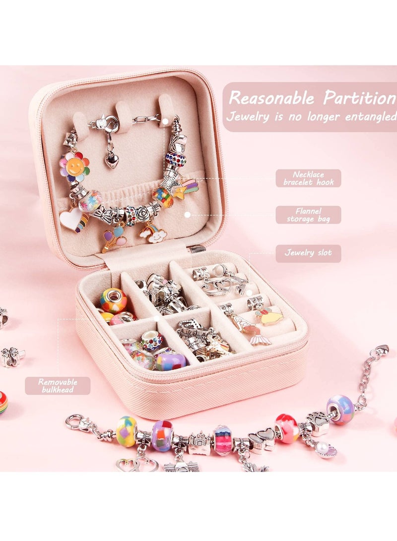 SOLARAE Charm Bracelet Making Kit 66 Pcs Gift Boxed Jewelry Supplies Charms DIY Crafts Gifts Set - Image 5