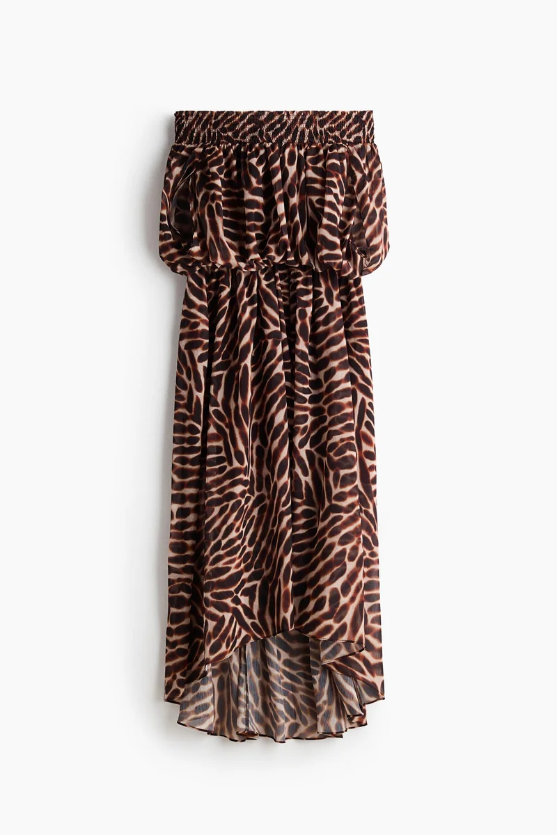 H&M  Off-the-shoulder chiffon dress for Women | Best Price UAE