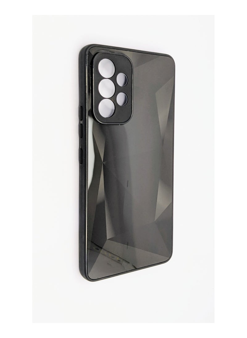 HEXABEX جراب Samsung A53، جراب واقٍ من الألماس اللامع المرصع بالجواهر لهاتف Samsung A53 باللون الأسود - Image 1