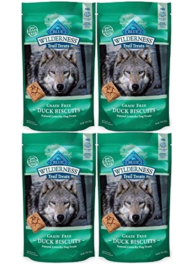 Blue - Blue Buffalo Wilderness Trail Treats Grain Free Duck Biscuits Dog Treats 40 OZ Made in USA - Image 1