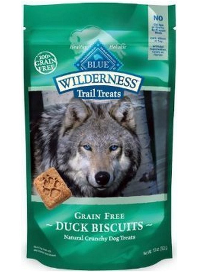 Blue - Blue Buffalo Wilderness Trail Treats Grain Free Duck Biscuits Dog Treats 40 OZ Made in USA - Image 1