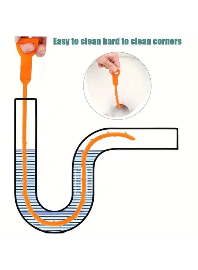 Variant Color 3pcs Drain Snake Cleaner Hair Remover Tool For Kitchen Sink Bathroom Tub Toilet - Image 5