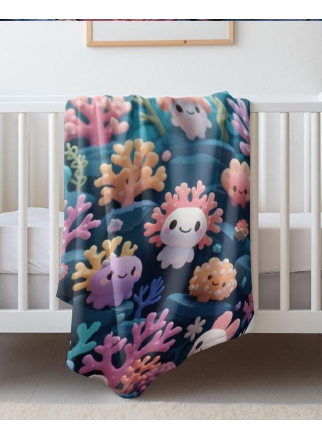 general Children's or student cartoon flannel thin blanket (warm and comfortable, suitable for sleep, games) 100cm*150cm - 218 - Image 3