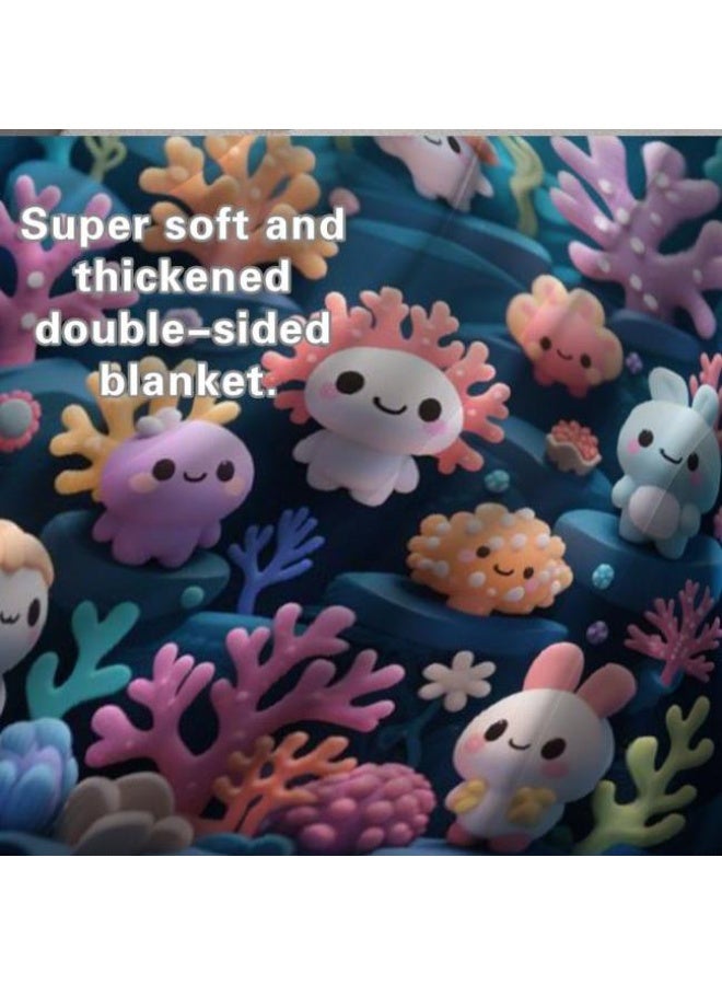 general Children's or student cartoon flannel thin blanket (warm and comfortable, suitable for sleep, games) 100cm*150cm - 218 - Image 5