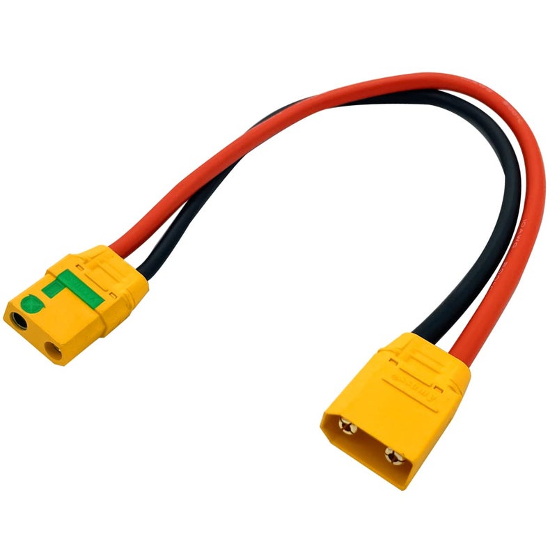 FLY RC XT90-S أنثى مضادة للسباق إلى xt90 ذكر سلك سلك سلك سلك سلك سيليكون سلك 10AWG 30 سم لنموذج الطائرات - Image 2
