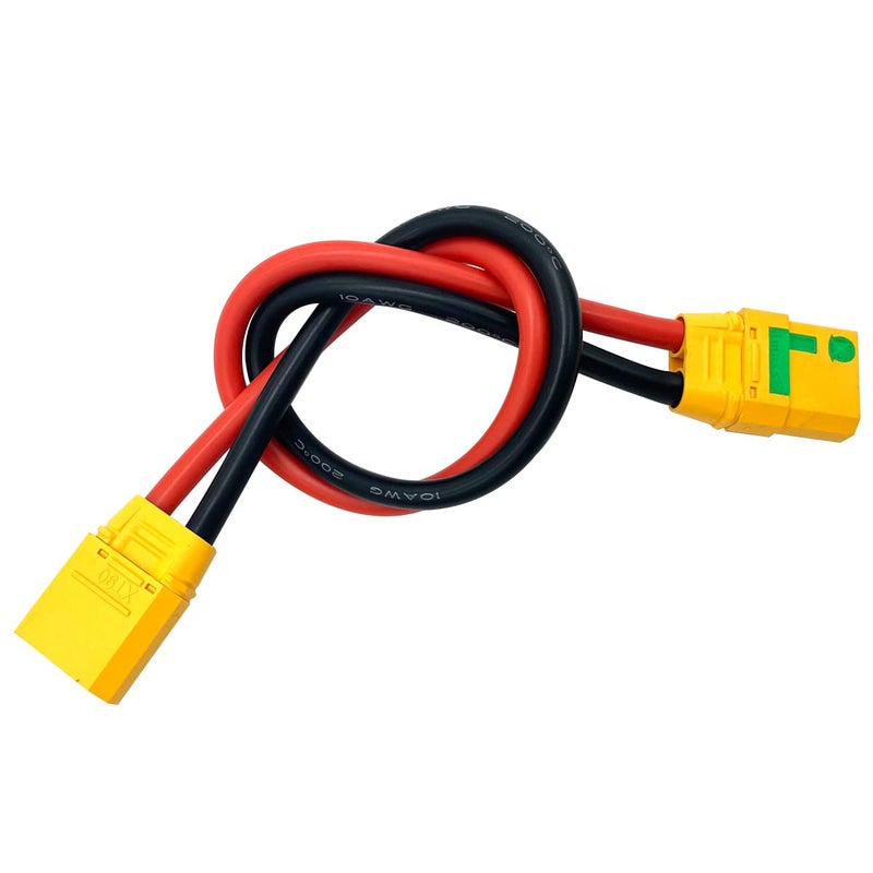 FLY RC XT90-S أنثى مضادة للسباق إلى xt90 ذكر سلك سلك سلك سلك سلك سيليكون سلك 10AWG 30 سم لنموذج الطائرات - Image 4