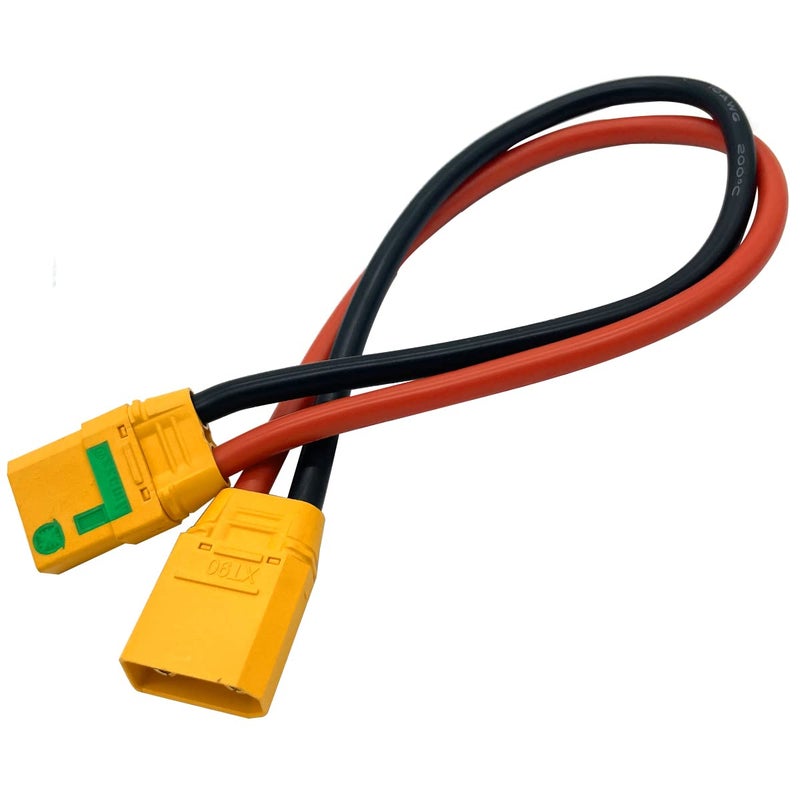 FLY RC XT90-S أنثى مضادة للسباق إلى xt90 ذكر سلك سلك سلك سلك سلك سيليكون سلك 10AWG 30 سم لنموذج الطائرات - Image 3