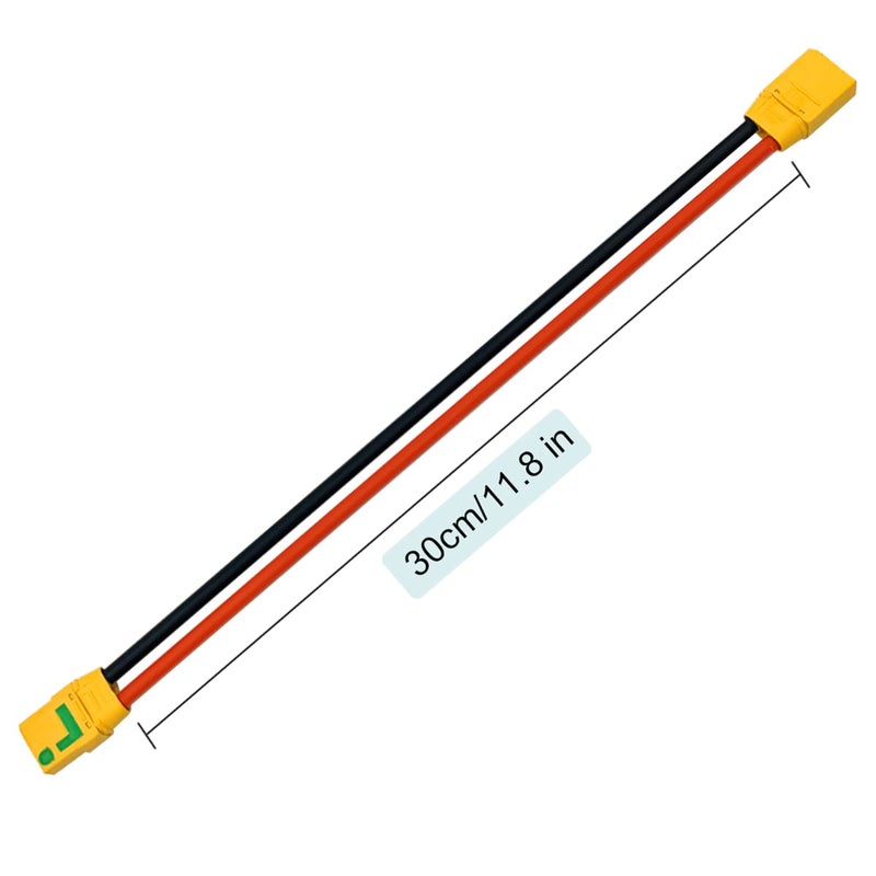 FLY RC XT90-S أنثى مضادة للسباق إلى xt90 ذكر سلك سلك سلك سلك سلك سيليكون سلك 10AWG 30 سم لنموذج الطائرات - Image 5