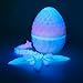 Flavery 3D Printed Flying Dragon in Egg Glow Rainbow Dino Easter Egg with 9 Flexible Winged Dragon Inside Cute Fidget Toy Birthday Gift Desk Pet Figure Easter Basket Essentials - Image 2