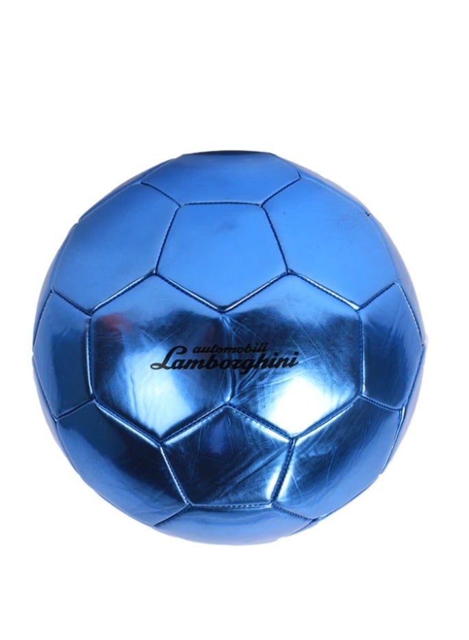 Lamborghini -2 Size-Metallic PVS Soccer Ball-Blue
