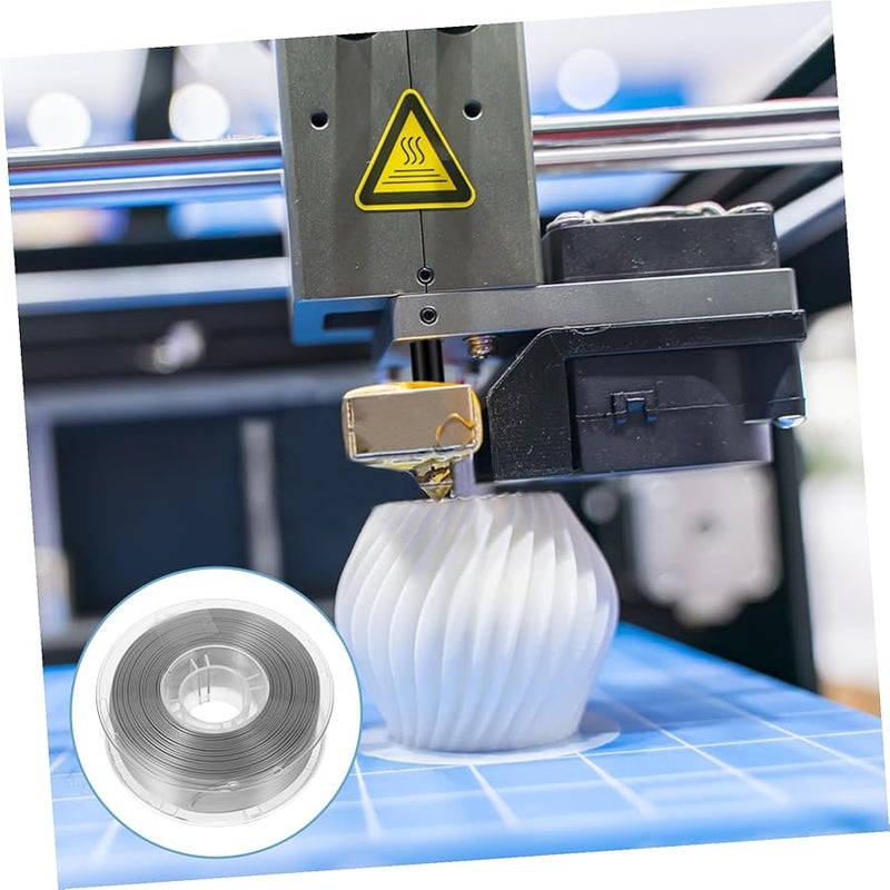 Silver Metallic PLA Filament Flexible Wear Resistant Smooth Non Clogging 3D Printer Material - Image 5